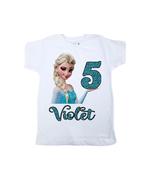 Elsa birthday shirt \ Frozen girl birthday shirt \ Girls Frozen shirts \... - £11.74 GBP