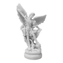 Petite sculpture statue grecque vaincue de l&#39;archange saint Michel Lucif... - $34.83