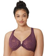 Full Figure Wonderwire Front Close Stretch Lace Bra with Narrow Set Stra... - £15.56 GBP