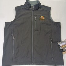 Landway Soft Shell Vest Men's Size Medium Black ACACIA Logo 3-Layer Bonded image 14
