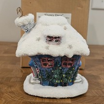 Russ Berrie: &quot;Snowy Days&quot; Handpainted Earthenware House Votive! - £14.46 GBP