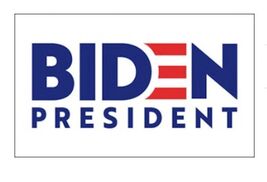 BIDEN FOR PRESIDENT 2020 3 X 5 flag WHITE FLAG W/ GROMMETS #805 democrat... - $15.01