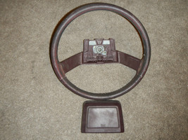Burgundy Steering Wheel Horn Button Pad 1985 Toyota Tercel 3-5 Door Hatchback - $19.70