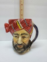 Tilso Mid Eastern Pirate Man Mug Mid Century Hand Painted Japan # 2993 feather - £9.84 GBP