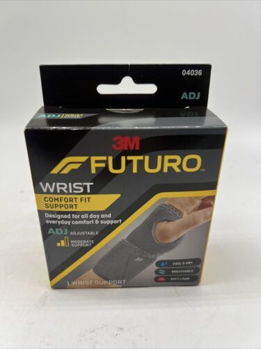 3M Futuro Wrist Comfort Brace Moderate Support Adjustable Sport COMBINESHIP - $8.99