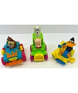 Vintage 1992 Warner Bros.Taz Daffy Duck Porky Pig Miniature Car Set - $16.82