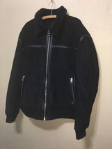 GUESS Men&#39;s Faux Suede Aviator Jacket BLACK SZ XL NEW $325  - $5,448.81 MXN