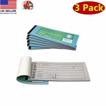 3x Carbonless Cash Money Rent receipt record book 2 part 50 sets duplicate copy - £6.98 GBP