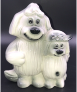 Ford Florence Ceramics Dealership Happy Smiling Dogs Coin Bank Figurine 7.5" - $32.71