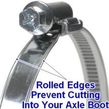 Pacific Customs Rolled Edge 934 Or 935 Cv Axle Boot Clamp for Bates Boot... - $15.05+