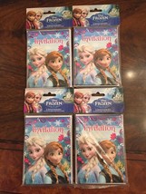 8 Packages Of Disney Frozen 64 Invitations Cards & 64 Envelopes - $12.60