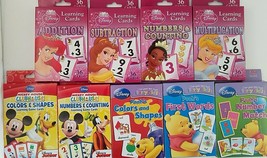 DISNEY LEARNING FLASH CARDS Age 3+, 36 Cards/Pk, Select: Learning Pack - £2.39 GBP