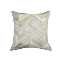 18" X 18" Natural Chevron Cowhide Pillow - $133.49