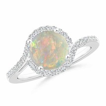 Authenticity Guarantee

Angara Natural 8mm Opal Halo Ring in 14K White Gold (... - £1,040.22 GBP