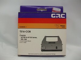 T316-COB Ribbon Tape GRC Correctable Black Typewriter 5/16&quot; x 460&#39; Lot of 2 - £9.48 GBP