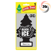 24x Packs Little Trees Single Black Ice Scent X-tra Strength Hanging Trees - £29.18 GBP