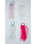 PONYTAIL PONY TAIL HOLDER SHEER RIBBON STREAMERS HAIR ACCESSORY LOT OF 4... - $9.76 CAD