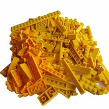 LEGO Bulk Lot Dark &amp; Light YELLOW Bricks Blocks Pieces Parts 238 Unsorted Legos - £11.75 GBP