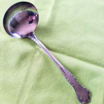 Gravy Ladle Market Place Stainless Unknown Pattern Glossy Scrolls Japan ... - $6.92