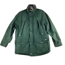 Woolrich Jacket Men’s Med Dark Pine Green Wool Lined Vintage Rugged Outd... - £44.10 GBP