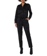 Liverpool LM4546S29 Belted Camo Jumpsuit SZ L BlackCamouflage - $131.69 CAD