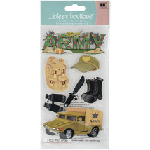 Jolee&#39;s Le Grande Dimensional Stickers-Army - £16.60 GBP