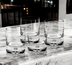 Set of Four Clear Crystal Rocks Old Fashion Glasses - $4,477.16 MXN