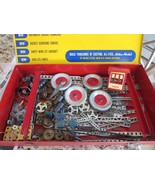 Gilbert No. 10063 Erector Action Conveyor Set Metal Case &amp; Parts Incomplete - $67.80 CAD