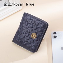 Genuine leather wallets female fashion coin purse female short wallet brand ladies card thumb200