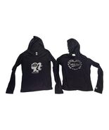 Adidas Women’s Hoodies Lot of 2 Black Pullover Graphic Size S &amp; L - $19.79