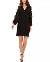 MSK Cold-Shoulder Split-Neck Dress Black Size S $79 - £30.37 GBP