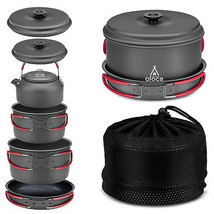 Alocs Camping Cookware Set Camping Gear, Compact Camping Pots and Pans S... - $3,146.77 MXN