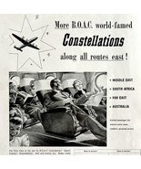 British Oversea Airway Constellation 1955 Advertisement Aviation Import ... - $760.08 MXN