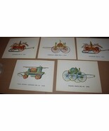 Vintage Kaplan Firetruck Lithos x 5, Pearl Hose, Red Rover, Phoenix, Adr... - €8,45 EUR