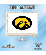 Iowa Hawkeyes  Edible Image Topper Cupcake Frosting 1/4 Sheet 8.5 x 11&quot; - $11.75