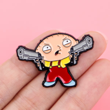 Stewie Griffin Enamel Pin ♡ FAMILY GUY Collectible ✩ Funny Cartoon Holdi... - $9.90