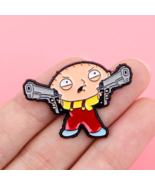 Stewie Griffin Enamel Pin ♡ FAMILY GUY Collectible ✩ Funny Cartoon Holdi... - $182.26 MXN