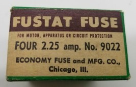 One(1) Box Containing Four(4) Economy Fustat Fuses 2.25 Amp No. 9022 - M... - £10.83 GBP