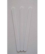 200 - New White Multi-use 4.5 inch / 11.25 cm Plastic Popsicle Craft Foo... - £23.46 GBP
