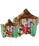 Funny Kittens Cute Cowboy Ginger Cat Towel with Hood - $630.54 MXN+