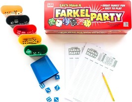 Party Game Classic Family Dice Game 6 Sets of Dice 6 Dice Rolling Cups 50 Sheet  - £37.51 GBP