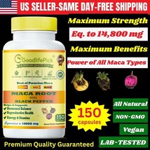 Peruvian Maca Root Blend Of All Types Of Maca ROOT- Maximum Benefits -150 Caps - $18.80