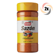 2x Shakers Badia Gluten Free Sazon With Saffron Seasoning 7oz Fast Shipping! - £14.93 GBP