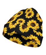 Mondxflaur Sunflowers Winter Toddler Beanie Hats Warm Baby Knit Caps for... - £13.54 GBP