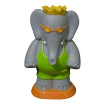 1992 Arbys Babars Friends King Babar Elephant Water Squirter Bath Toy 3.5&quot; - £3.05 GBP