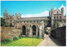 Postcard Monks Walk Peterborough Cathedral Of St Peter St Paul &amp; St Andrew UK - £2.33 GBP