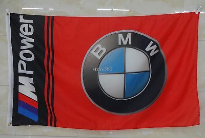 Drapeau BMW Motorsport ///M - 90x150 Cm - Tissu Polyester - Neuf - Fabriqué En France