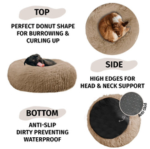 Active Pets Plush Dog Bed Calming Bed Donut Dog Bed Sleeping Bed???Buy Now!? - £31.08 GBP