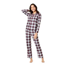 Family Pajamas Women&#39;s Matching Stewart Plaid Set White Size L New - $27.91