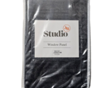 3B Studio Window Panel Oeko-tex Velvet Dark Charcoal 50x63in  - £27.23 GBP